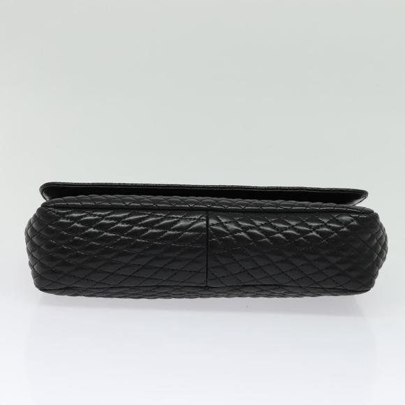 BALLY Chain Shoulder Bag Leather Black Gold Auth 141002 - Picture 5 of 16